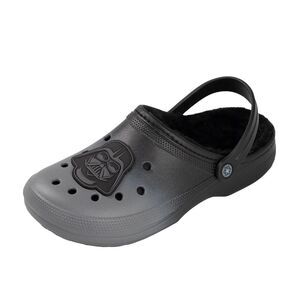 Star Wars Mens Darth Vader Fur Lined Clogs / Black